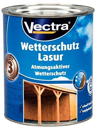 Vectra Wetterschutz Lasur 2,5 L Farbwahl, Farbe:Buche