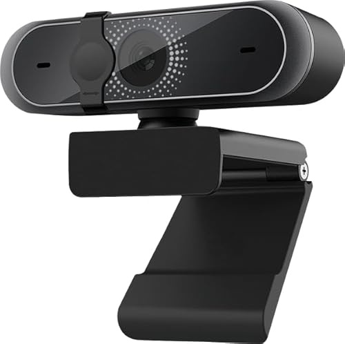 Combrite JUSTOP Full HD 1080P Webcam With Microphone, Privacy Cover, USB Computer Web Camera, Plug and Play, for Zoom/Skype/Teams, Conferencing and Video Calling