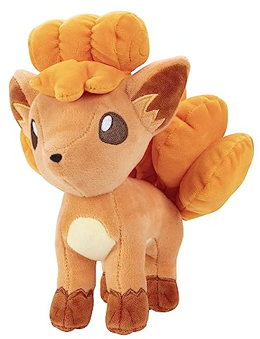 Peluche Pokémon Vulpix da 20,3 cm, con licenza ufficiale, qualità e morbido, di prima generazione, ottimo regalo per bambini, ragazzi e ragazze e fan di Pokemon