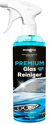 Premium Auto Glasreiniger von „GOOD4YOU“ für Glasscheiben innen & außen – streifenfreier Glanz mit abperleffekt - Fensterreiniger für Auto & Wohnmobil/car glass cleaner 500ml