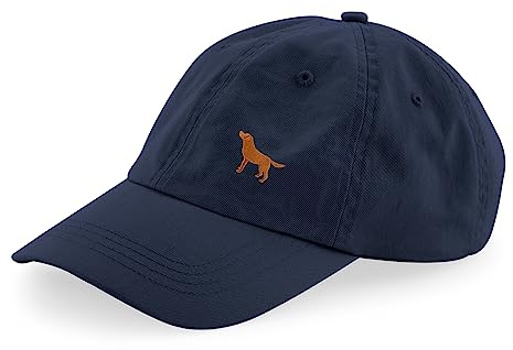 The House Of Dog: Fox Red Labrador Retriever Owner Gift. 100% Washed Chino Cotton Embroidered 6 Panel Unstructured Baseball Cap