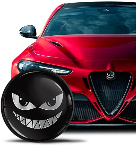 SkinoEu Emblem kompatibel mit Alfa Romeo Motorhaube Kofferraum 74mm EA 19