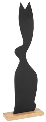EGLO LIVING Osterdeko Hase Amoatsy, große Deko Figur Ostern Frühling | Frühlingsdeko Osterhase, Osterfigur aus Holz und Aluminium, 55 cm