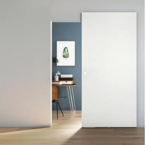 PORTE - PORTA SCORREVOLE - PORTA SCORREVOLE A PARETE TELESCOPICA GAROFOLI GIDEA AVIO OLMO GHIACCIO2250X790 SX