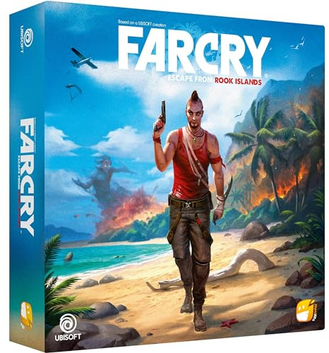 Funforge Far Cry Cooperative Combat Strategy Board Game - Escape from Rook Islands with Solo & Multiplayer Scenarios, Ages 14+, 1-4 Players