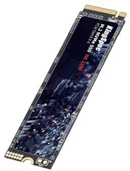 KingSpec 256GB NVMe SSD Up to 2400MB/s PCIe Gen3 x4 M.2 2280 Internal Solid State Drive for Laptop and Desktop PC