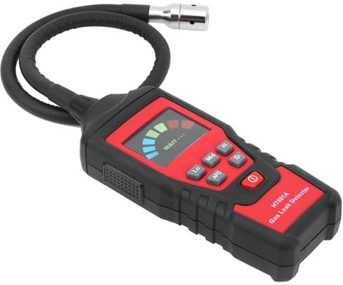 Detector de Gas Combustible HT601A, Detector de Gas Inflamable LED Portátil, Analizador Probador de Fugas de Gas