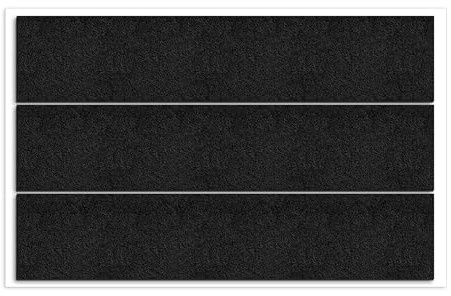 3 pezzi filtrini sotto la sedia，nero feltrini sedie rettangolari，feltrini per mobili pesanti，feltro adesivo，gommini per sedie quadrati，feltro nero