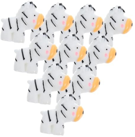 WESIEVYA Kleiner Zebrapuppen Dekorative Figuren Für Wohnzimmer Und Sukkulenten Tischdeko Schwarz Weiß Kleine Figuren Mit Langlebigem Material Und Vielseitiger Platzierung