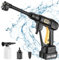 Powtree Hochdruckreiniger für Makita 18V Akku, Mobile Reinigung und Bewässerung, 21V, 20 Bar, 4 L/min, 6-IN-1 Düse, Ohne Akku