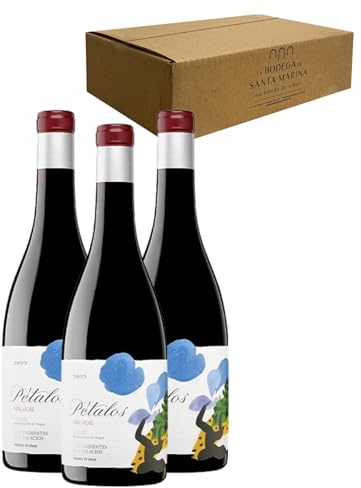 Pétalos del Bierzo - Ideal para Maridar con Carne y Comida Mediterránea - Pack 3 Botellas 75cl