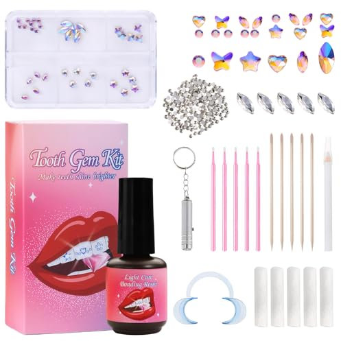 Zahnstein Schmuck Tooth Gem Kit Zahnstein Set Zahnschmuck Tooth Gems Zahnschmuck Set Tooth Gem Zahn Steinchen Set Zahn Steinchen Zahnstein Schmuck Tooth Gem Kit Zahnstein Set Mit 1445 Tooth Gems