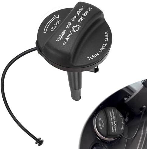 LPZMPZ Tapón de Depósito de Combustible compatible con BMW E39 E46 E60 E61 E84 E87 E90 E91 E92 F10 F20 F30 F31, Mini Cooper R55 R56 R57 F56 16117222391 Tapa del Tanque de Combustible