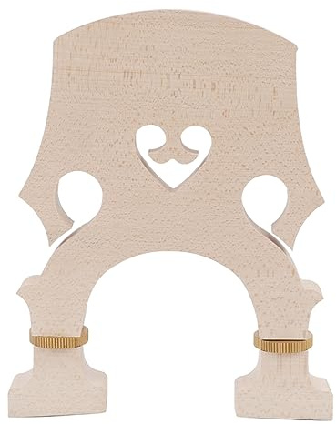 Aufrechter Bassbrücke aus Ahornholz für 3 4 Doppelbass hochpräzise gefertigte Geigenbrücke Ersatzteil kompatibel mit klassischen Kontrabässen