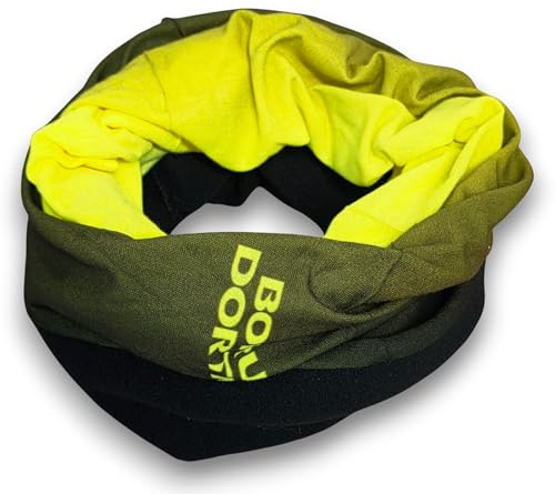 Dortmund Borussia Multifunktionstuch mit Fleece - schwarz-neon - Schlauchschal | Tuch | Kopftuch | Halstuch | BVB 09 - Plus Lesezeichen Wir lieben Fußball