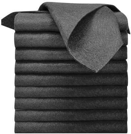GQunit Magic Cleaning Cloths for Glass,10PCS Reusable Glass Cleaning Rag Super Soft Premium Streak Free Washable Cloth for Dust Cloths, Cars, Windows, Bathroom(30x30cm)