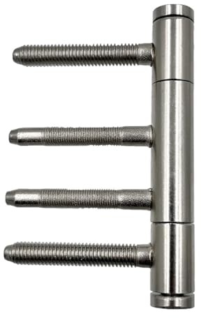 Türband 3-teilig für holztüren mit Holzzargen, Rolle (2 Stück, Silber vernickelt)
