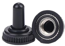 Interrupteurs à bascule à 5 leviers, unipolaires, bidirectionnels, 120 V CA, 6 A, installation 1/4 pouce, MTS-102 103 202 203(MTS-Waterproof cap)