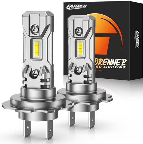 FORENNER 2026 Upgraded H7/H7LL Bulb, 6500K White Fanless Fog Bulbs, 1:1 True Mini Size No Adapter Required, Plug and Play, CANbus Ready Powersports Accessory Light Kit, Pack of 2