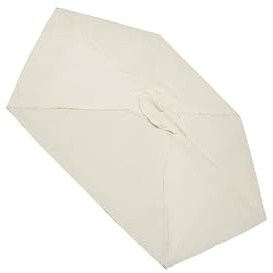 dijiusidy Telo di ricambio per ombrellone da giardino, da spiaggia, per esterni, patio, protegge i mobili, pioggia, polvere, UV30, senza struttura per ombrellone. Telo di ricambio per giardino a 6