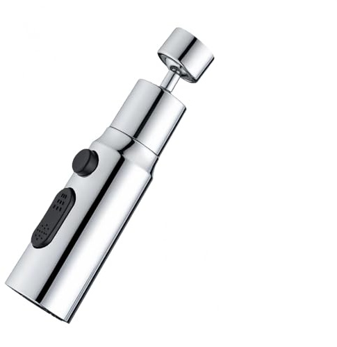 3 Mode Kitchen Faucet Extender, 360° Rotating Splash Proof Faucet Sprayer Attachment, Universal Water Saving Faucet Aerator with Adapters for Kitchen Sink Bathroom,Kitchen tap Spray Head,tap Aerator