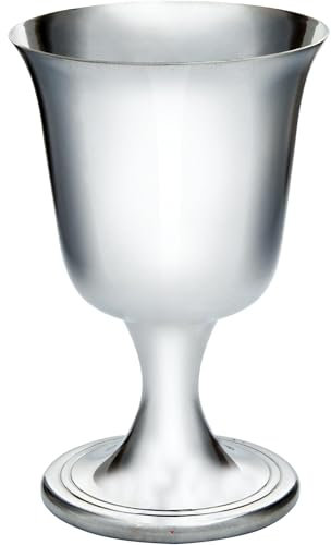 I LUV LTD Zinn Kelch Klein Glockenförmig 100 ml Gesponnen Hell Poliert Beenden Sowohl Innen als auch Außen mit Feature Touchmark Möglich für Gravur