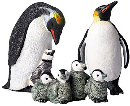 JOKFEICE Pinguin Figur,3st Realistisch fischfigue Tierfiguren,Lernspielzeug Weihnachten Geburtstag Geschenk Cake Topper Lehrer Belohnungen Weihnachten Geburtstagsgeschenk für Kinder