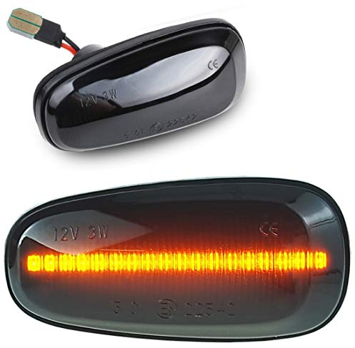 DoLED LED Seitenblinker Blinker getönt Schwarz/Rauchglas kompatibel für alle Astra G | Zafira A