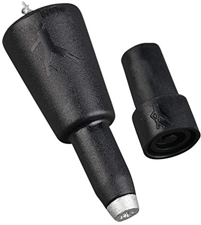 Combi Spike Garnitur mit Gummipuffer für Wanderstock, Stockspitze