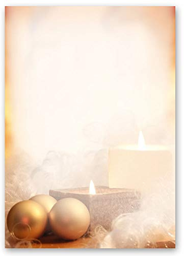 250 fogli di carta da lettera decorati Natale Cancelleria di Natale TEMPO DI NATALE DIN A4 - Paper-Media