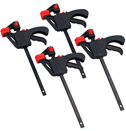4 Quick Release Rapid Bar Clamp Holder Grip Spreader Speed Clamps 4 Pack