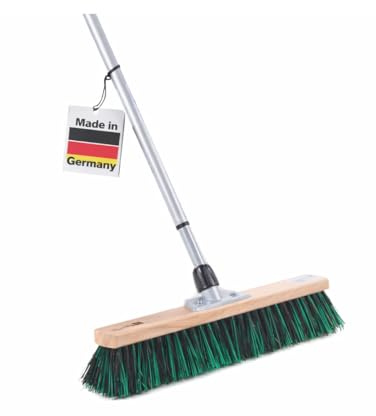 Spezieller Straßenbesen BawiMix Borsten 50cm mit Teleskopstiel Besen Stiel