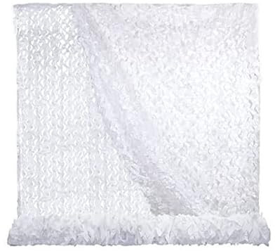 Camo Tarp Snow Camo, das große Tarnnetz militärische überschüssige Rollrolle for die Jagd auf Sonnenschirm Cover Camping Party Dekoration Outdoor Ente Blinding ( Color : White , Size : 4*4m/13*13ft )