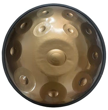 Handpan Drums Sets, Handpan Steel Drums Musikinstrument d-Moll 22 Zoll Steel Hand Drum mit Soft Hand Pan Bag
