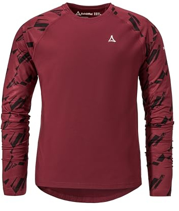 Schöffel Herren Longsleeve Lakata Trail M, atmungsaktives MTB Shirt, Fahrradtrikot mit 4-Wege Stretch und 4D Body Mapping, Langarmshirt für Radsport mit integriertem Brillenputztuch