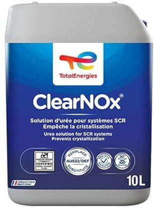 TotalEnergies AdBlue Total Clearnox, Garrafa de 10 litros | Aditivo Adblue Total para el Tratamiento de los Gases de Escape en vehículos Diesel