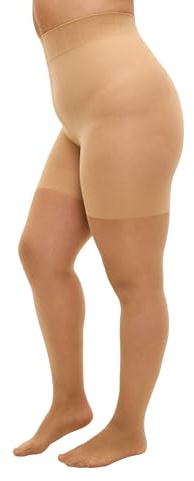 Zizzi Damen Große Größen Strumpfhose mit Push-up Effekt in 40 Denier Gr 58-62 Nude
