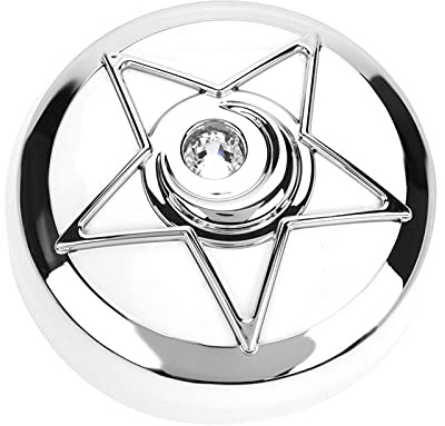 ANKROYU Contact Lenses Case, Mini Contact Lens Box, 3 Colors Portable Contact Lens Box, Lenses Box with Mirror Pentagram Shape Lenses Container Case for Soft or Hard Lenses(Red)