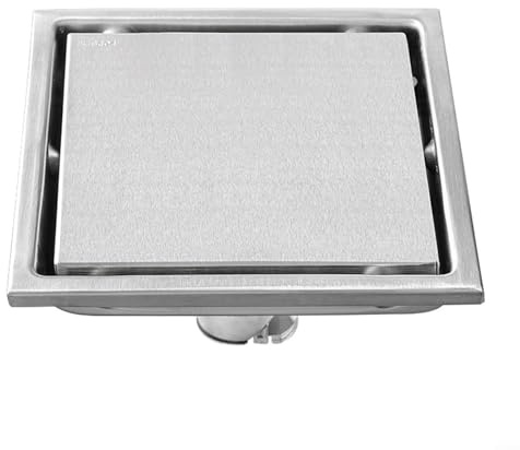 Drenaje de suelo de ducha para desagüe de suelo de ducha para tubería de alcantarillado, diámetro de acero inoxidable 304 (110 x 110 mm)