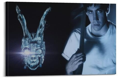 AAHARYA Donnie Darko Filmposter, abstraktes Bauernhaus, Galerie, ästhetische Raumdekoration für Schlafzimmer, Badezimmer, Rahmen-Stil, 20 x 30 cm