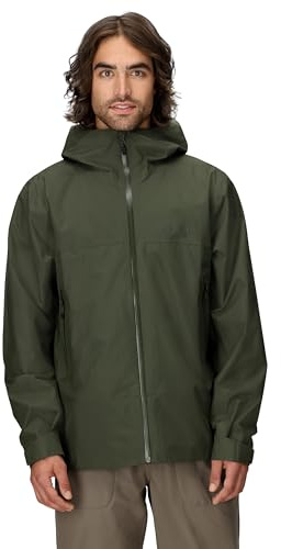 Marmot Men's Minimalist Pertex Jacket, Waterproof Pertex Jacket, Lightweight Rain Jacket, Windproof Raincoat, Breathable Windbreaker, Ideal for Running and Hiking, Nori, M