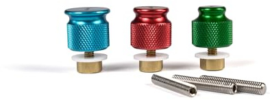 TURM adapterset MIDIAR, aluminium för kallt lim, 3 delar för att ta bort bucklor hagelbucklor PDR-verktyg DoL-verktyg
