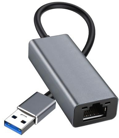 I-ZCLIVE USB to Ethernet Adapter, Portable 1-Gigabit Network Hub, 10/100/1000 Mbps, USB 3.0 to RJ45 Internet Adapter Compatible with Laptop, MacBook PC with Windows, XP, Mac/Linux (USB to Gigabit)