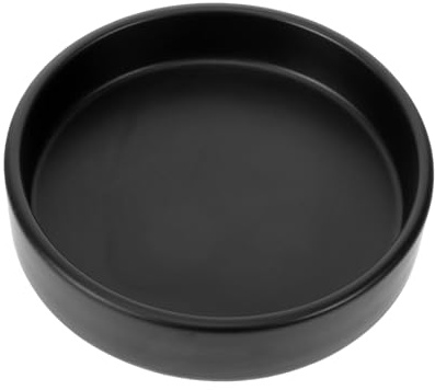 Kisangel Soucoupe pour Plante Céramique Plateau Rond Évacuation pour Pot De Fleur Support Solide pour Plante Intérieure