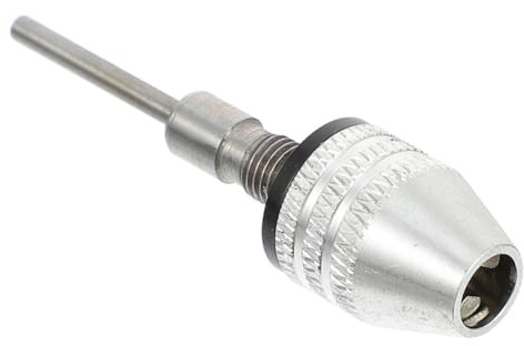 Adorainbow Kleiner Bohrfutteradapter 3mm Rundschaft aus Aluminiumlegierung mit Spannbereich 0,3-3,4mm Schneller und Sicherer Bohrfutter Wechsel für Präzises Bohren und Schleifen