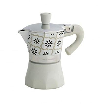 Brandani 53173 caffettiera Alhambra 1 tazza in alluminio, muticolore