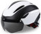 Shinmax Fahrradhelm Herren Damen Fahrradhelm mit Visier Abnehmbarer Magnetischem Schutzbrille für Männer Frauen Erwachsene Mountainbike Road Fahrrad Helm Einstellbarer MTB Ski Snowboard