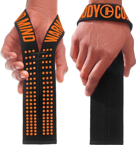 WARM BODY COLD MIND V1 Lifting Straps für Olympisches Gewichtheben - Zughilfen für Krafttraining, Fitness Bodybuilding, Wrist Wraps, Weightlifting, Crossfit, Gym Kreuzheben Gurte