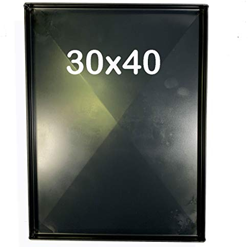 Teglia forno professionale 40x30x2 Cm, con diagonale antideformazione Spessore teglie 8/10 Pizza alta idratazione ideale per professionisti della pizza e focaccia