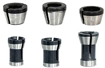 6 Stück Spannzangen Adapter Geradschleifer Ersatzspannzange Spannmutter Federzangen 2 Set Für Graviermaschine,Holzfräser,Trimmgravurmaschin(6mm, 6.35mm, 8mm)